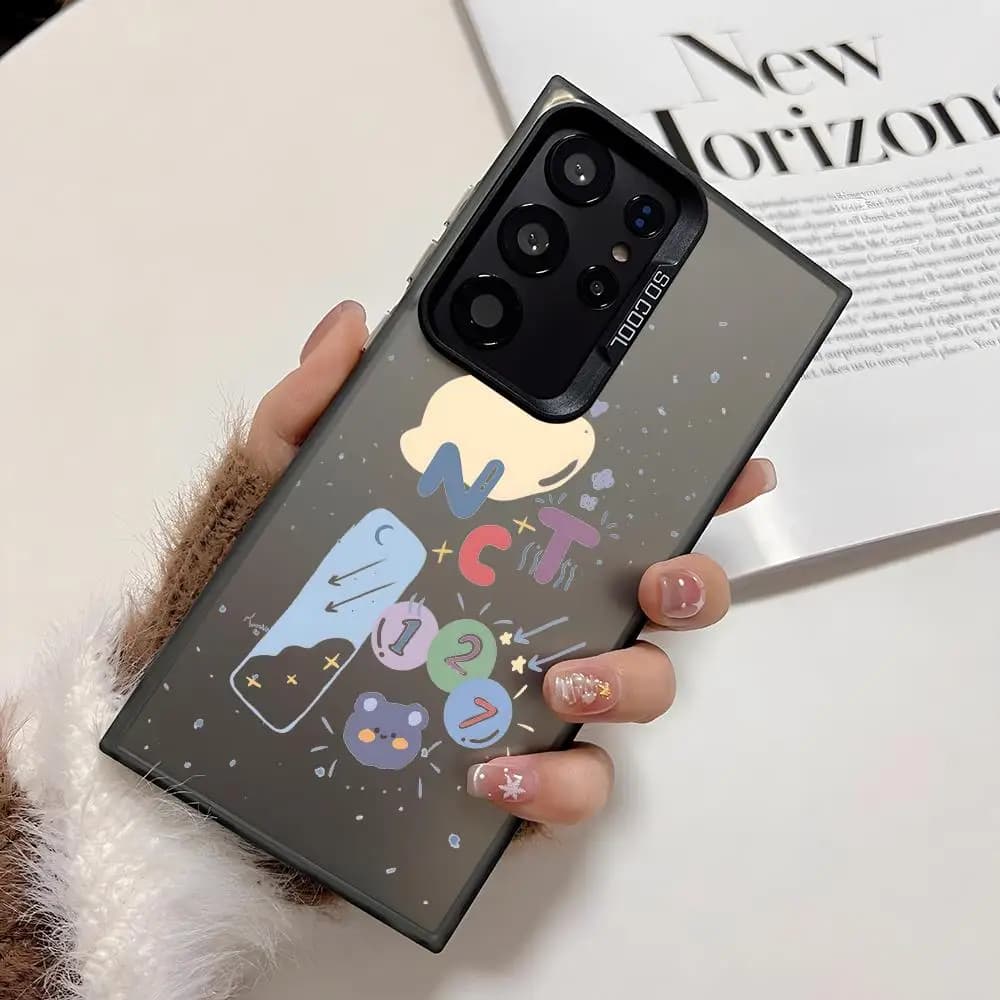 Korea Kpop Band n-NCT 127 Phone Case For Samsung Galaxy S25 S24 S23 S22 S21 Ultra Plus Laser Hard Colorful Matte Shockproof