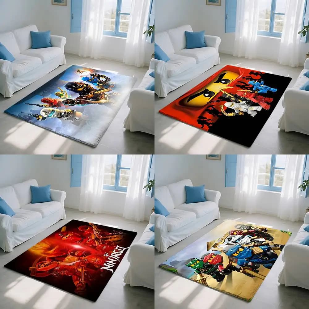 Cartoons-r-Ninjagos-cool Tappetini per pavimento, tappeti per l'arredamento del soggiorno, area lounge, tappetino antiscivolo, tappetino per l'ingresso