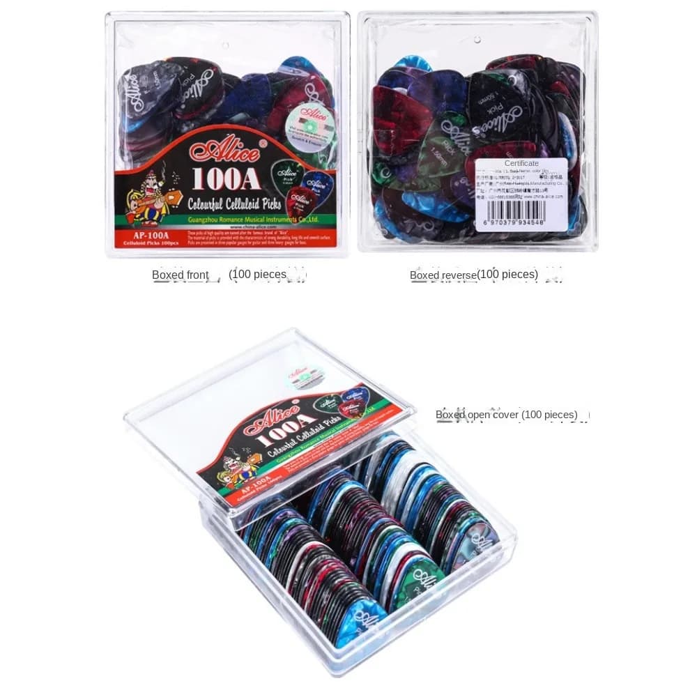 5pcs Color Random Guitar Pick Mixed Color Celluloid Guitar Picks Color Celluloid Picks Plectrum Accessories