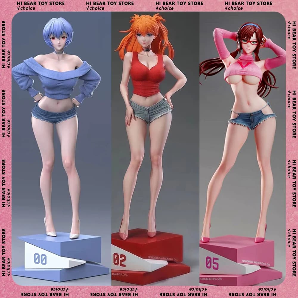 Mari Makinami Illustrious Figure Asuka Langley Soryu Figures Ayanami Rei Figurine Anime Periphery Model Statue Doll Gifts Toys