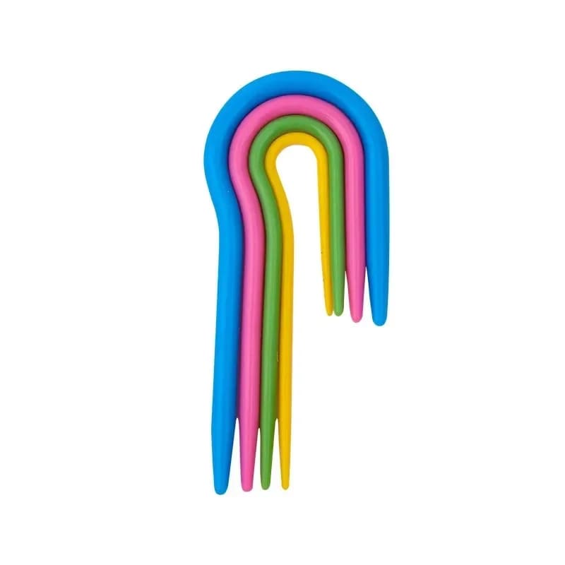 Supporti per Cuciture a U, Ferri da Maglia a U in Plastica Colorata, Uncinetti Curvi per Lavoro a Maglia