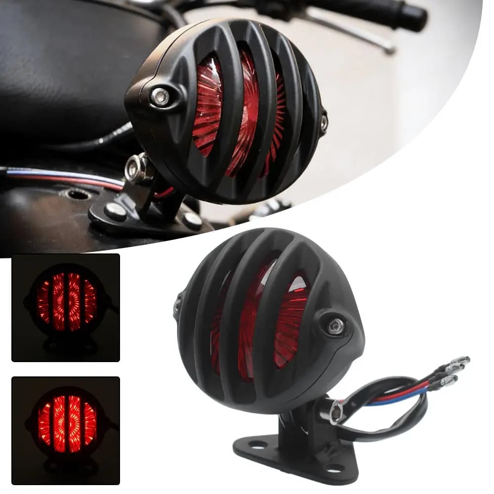 Fanale posteriore a LED per moto 1PC per Harley Honda Yamaha Suzuki Kawasaki Chopper/Bobber/CafeRacer/Touring/Bici personalizzate universali