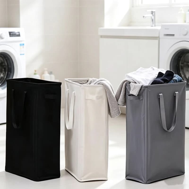 Large Capacity Portable Foldable Oxford Fabric Laundry Basket Handheld Storage Bin for household Dirty Clothes Hamper Organizer