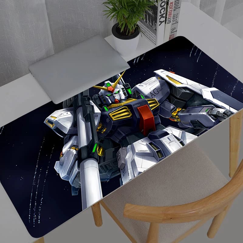 Tappetino per mouse grande Mobile Suit Gundam Gamer Computer Nuovo tappetino da scrivania nero Tappetino moderno per tastiera e laptop Tappetino per mouse da gioco XXL