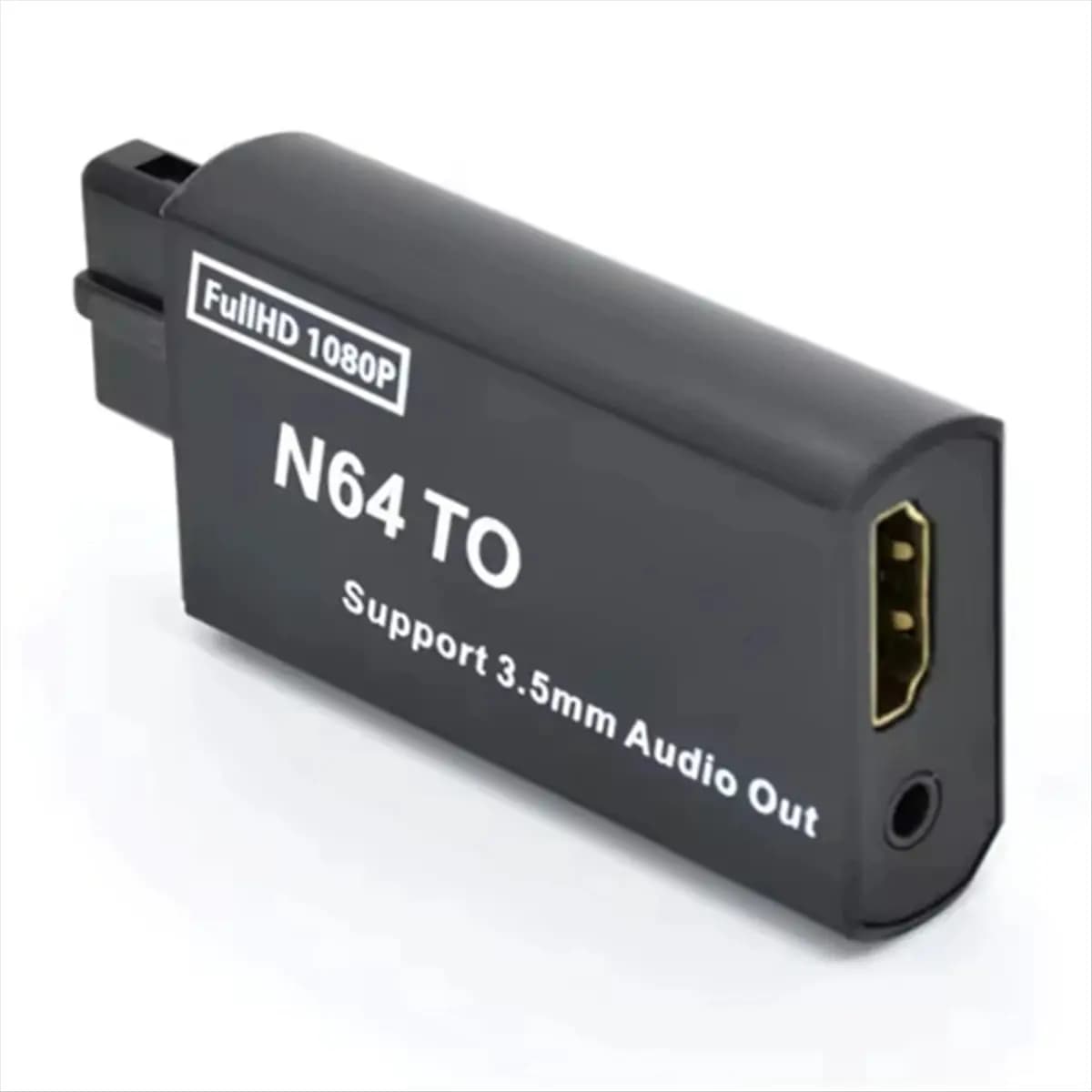 (ABDH) Convertitore N64 a HDMI 1080P, Adattatore per Giochi con Cavo HD e Uscita Audio 3.5mm per Accessori 64/NGC/SNES