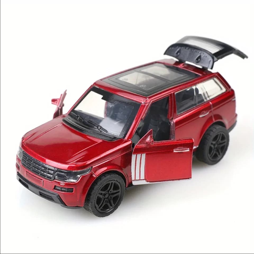 (Bagged) replica modello di auto giocattolo pressofuso Range Rover in scala 1/36, tre porte che possono essere aperte, funzione pullback, giocattolo per ragazzi.