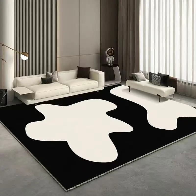 Tappeti di Lusso VIKAMA per Soggiorno, Durevoli e Facili da Pulire, per Camera da Letto, Divano, Tavolino, Comodino, Arredamento Casa