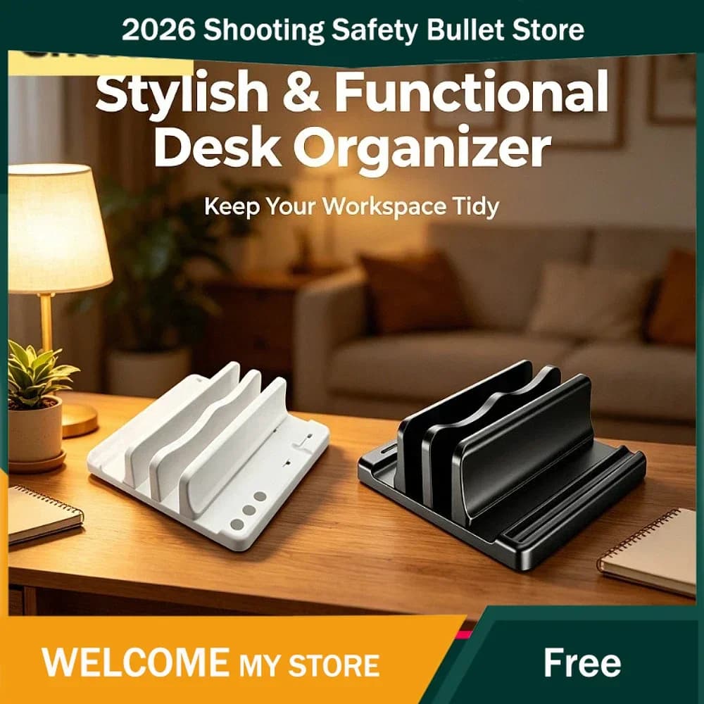 Stable 1pcs/2pcs Multi-Slot Vertical Laptop & Tablet Stand, Upright Notebook Holder For Desk