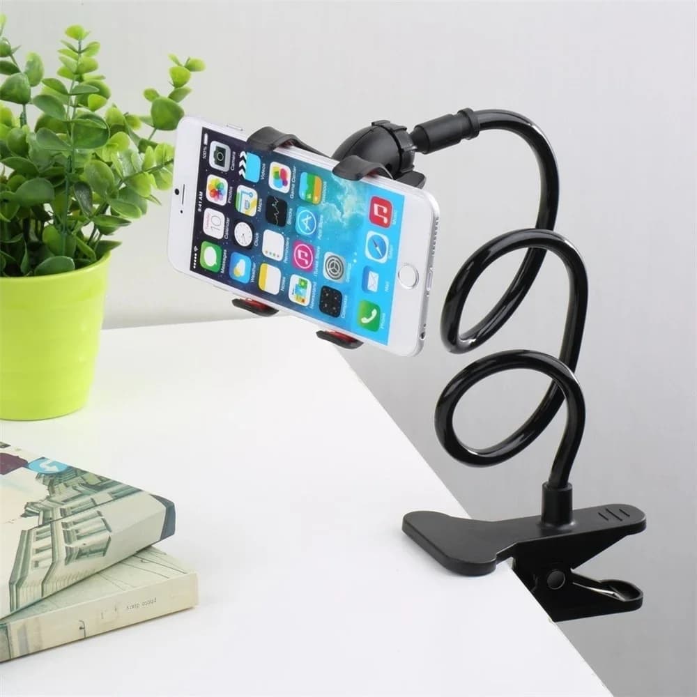 Supporto per telefono cellulare Morsetto universale per smartphone 64 cm Clip per artiglio Asta flessibile Staffa di supporto articolata 360 ° Supporto pigro regolabile
