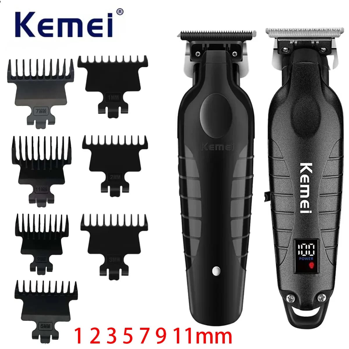 Kemei 2293 2299 Professional Barbiere Haircuts Barba Cordless Rechargeable Man Haircut Machine For Electric Finish