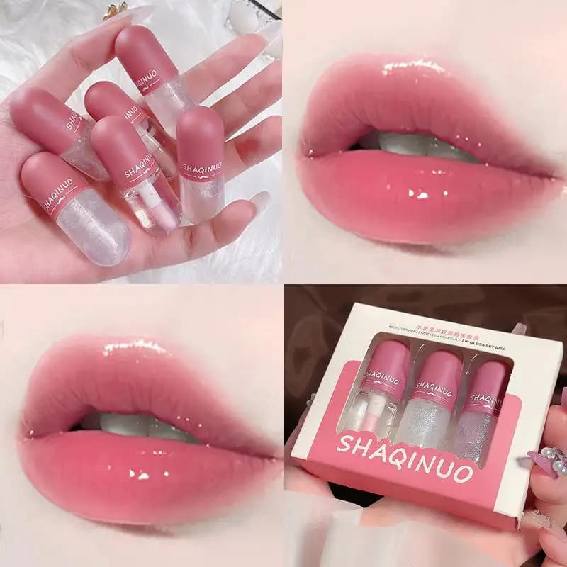 1/3 Pieces Mini Lucidalabbra, Long Lifetime Liquid Lip, Non Macchia, Hydrating, Lip Serum, Makeup Products