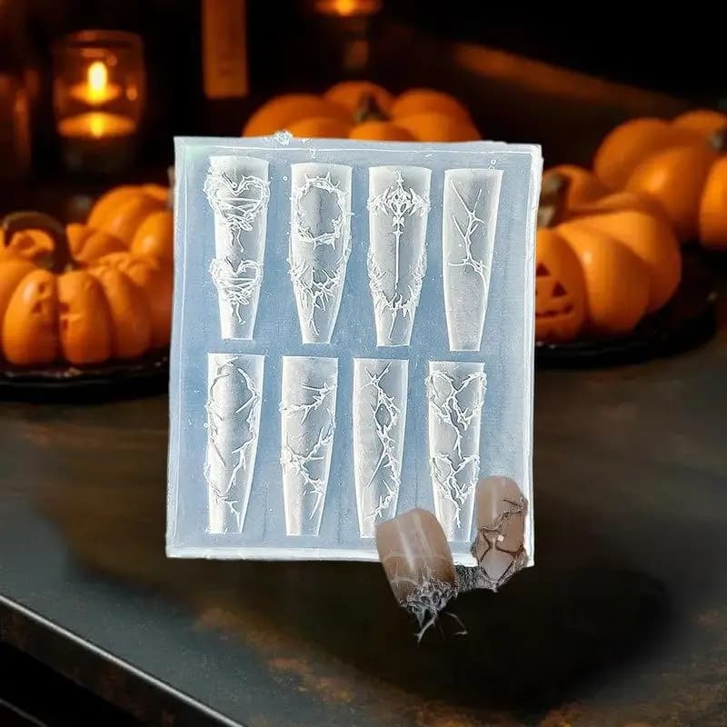 Stampo in silicone 3D per unghie a forma di frutta, petali di fiori, modelli per unghie fatate, decorazioni fai da te per nail art, stampo per manicure per decorazioni unghie