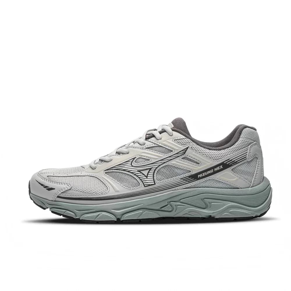 Mizuno NEX Unisex Low-Top Running Shoes – Light Gray, Sports & Fashion Style, Durable, Breathable & Comfortable D1GH262405
