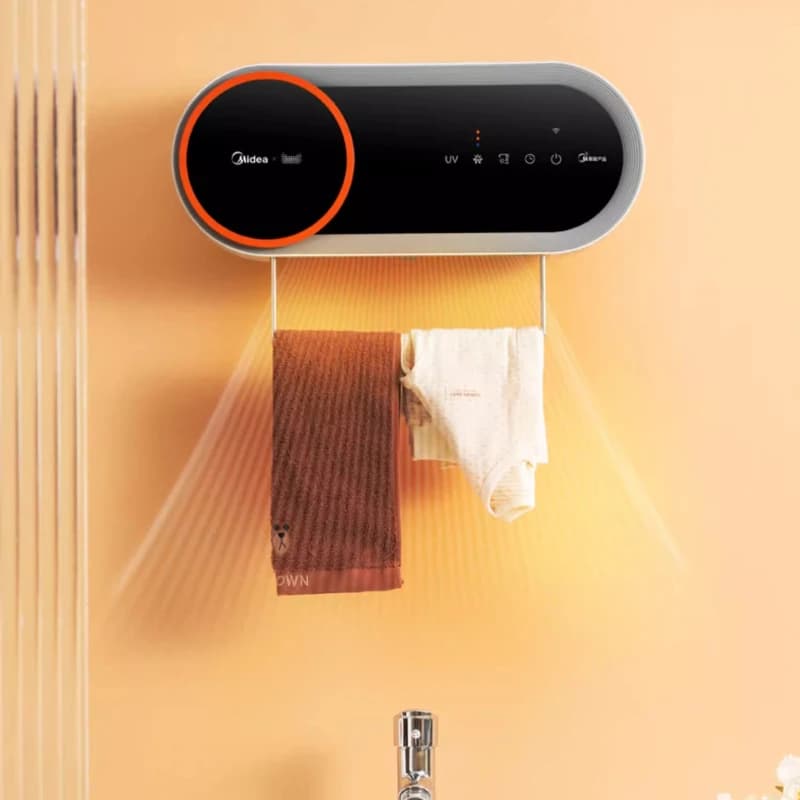 Termoventilatore a parete impermeabile per riscaldatori elettrici da bagno, riscaldamento elettrico invernale, ventilatore caldo, scaldabagno elettrico a risparmio energetico