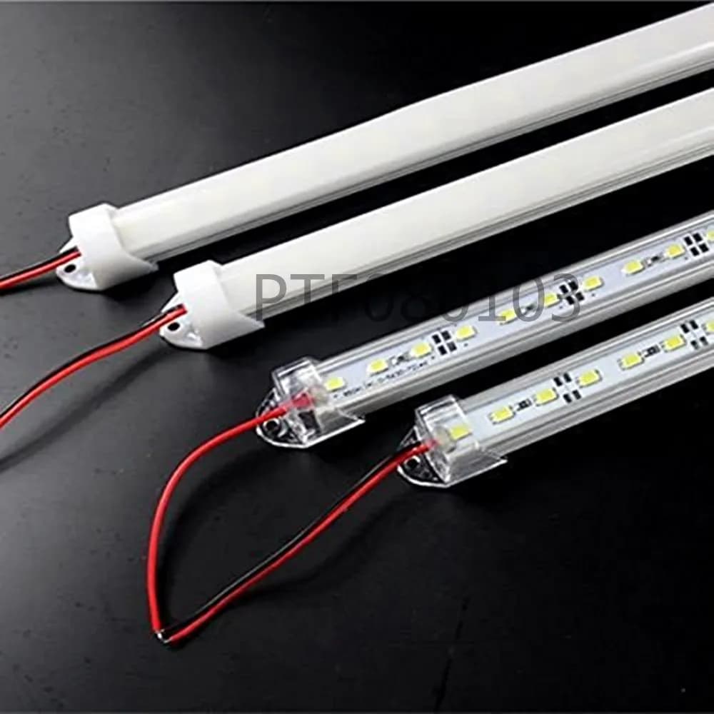 5-10pcs*50cm DC12V SMD 5730 LED Hard Rigid LED Strip Bar Light Aluminium Shell +PC Cover LED Bar Light 5730