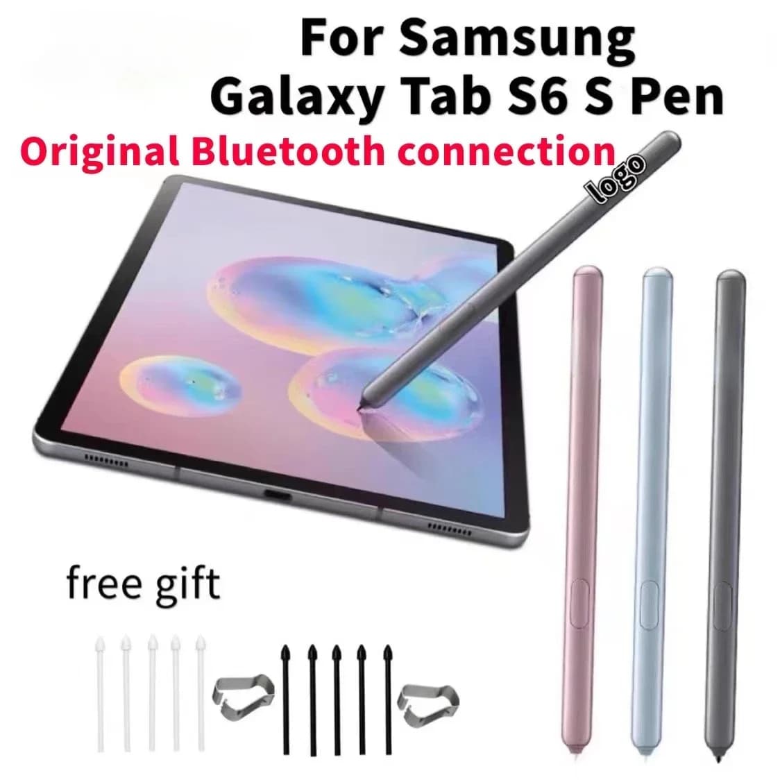 Penna Touch originale per Tablet Stylus S Pen per Samsung Galaxy Tab S6 SM-T860 SM-T865 matita Touch SPen sostitutiva con Bluetooth