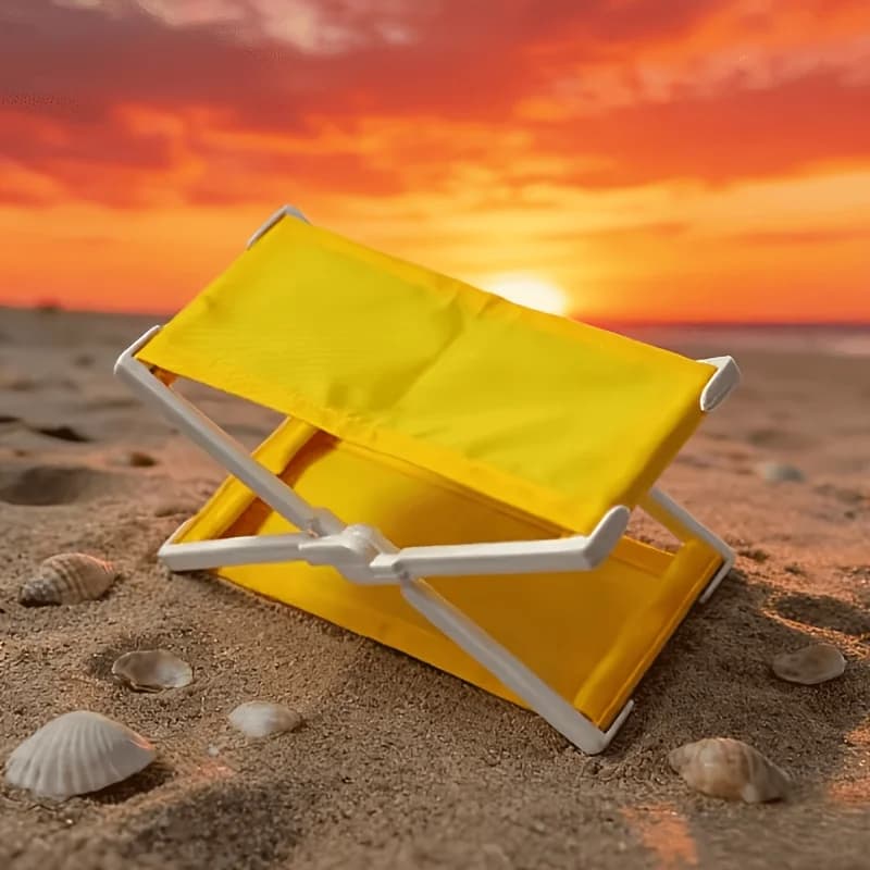 Cuscino da Spiaggia Pieghevole Leggero, Poggiatesta dal Design Vintage per Lettini da Spiaggia e Relax all'Aperto