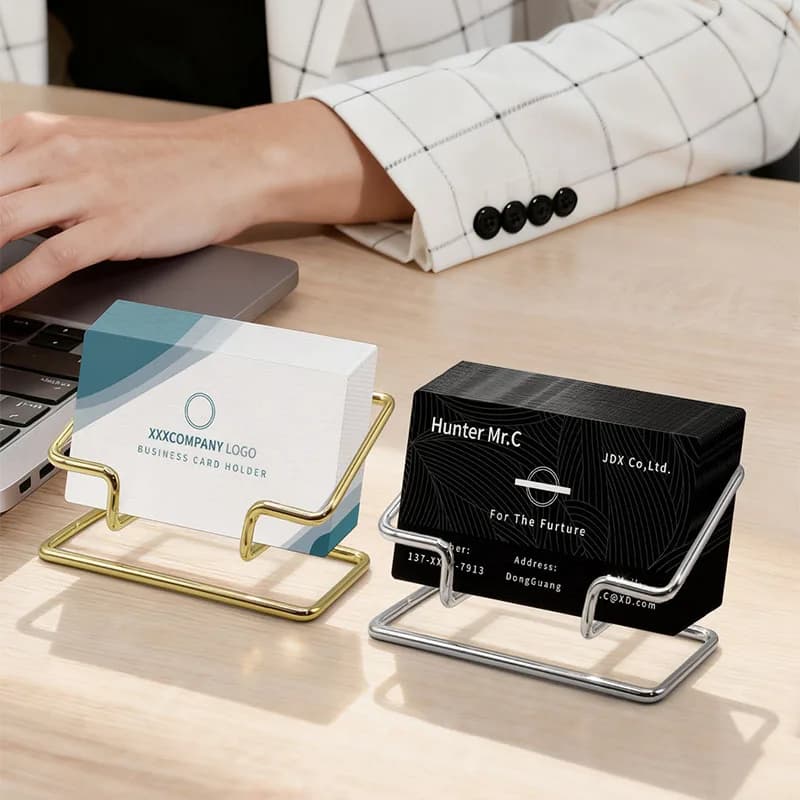 Business Cards Holder Desk Bracket Cards Organizer Office Gift Display Holders Business Card Holder Desk Bracket KPBQSN02