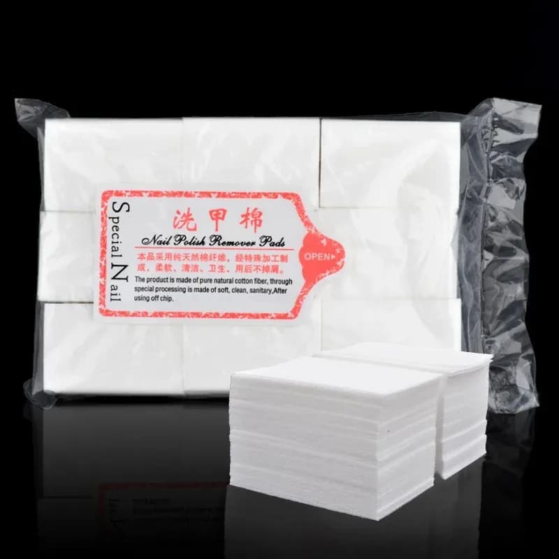 400/600 Pz/pacco Solido Durevole Strumenti Per Unghie Manicure Gel Nail Polish Remover Pad Salviette Senza Pelucchi Tovaglioli di Cotone 100% Involucri