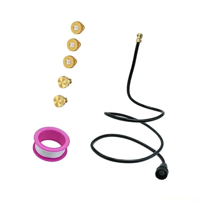 QX2E Outdoor Hose Diffuser with Flexible PVC Tube for Backyard Seating