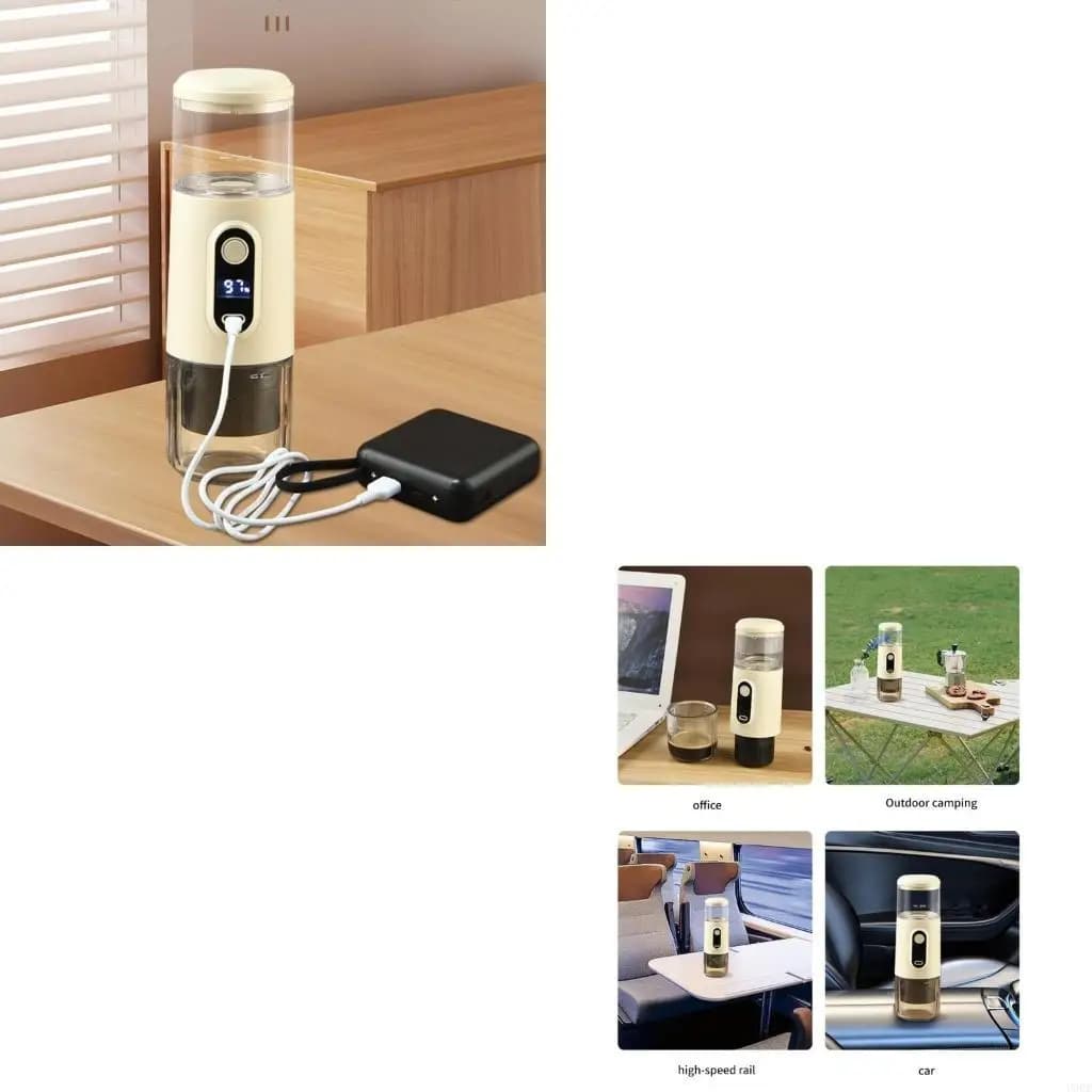 Caffettiera intelligente da viaggio 2500mAh Comoda e facile da pulire, regalo per amanti espresso per preparare il