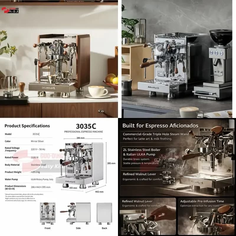【CHIMU HOME】Commercial Smart Espresso Coffee Machine Professional Brewing Equipment For Hotel Business Space