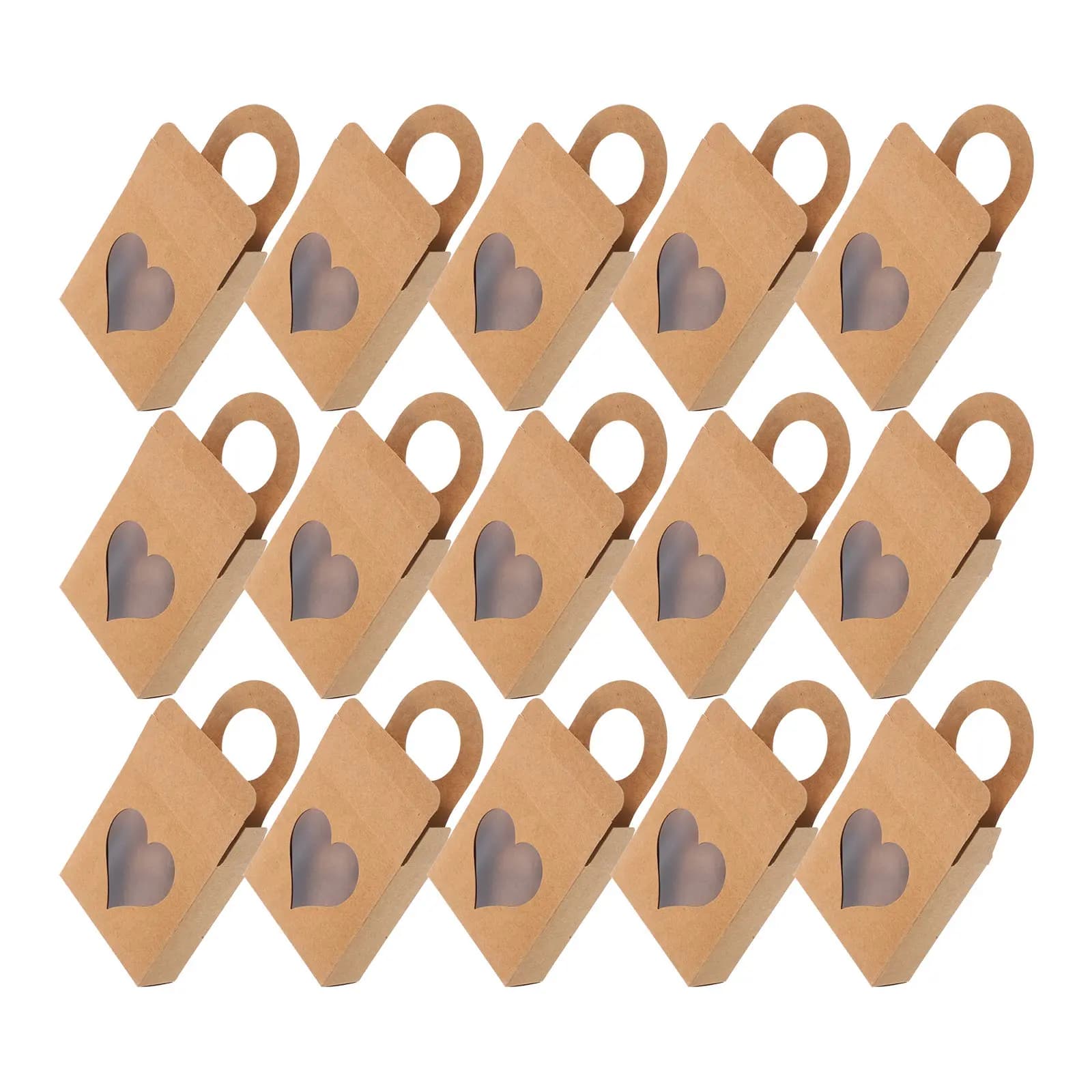 25 Pezzi Scatole Portabottiglie Vino in Carta Kraft, Custodie Portatili per Regali, Organizzatori per Feste e Casa, con Tovaglioli in Stoffa