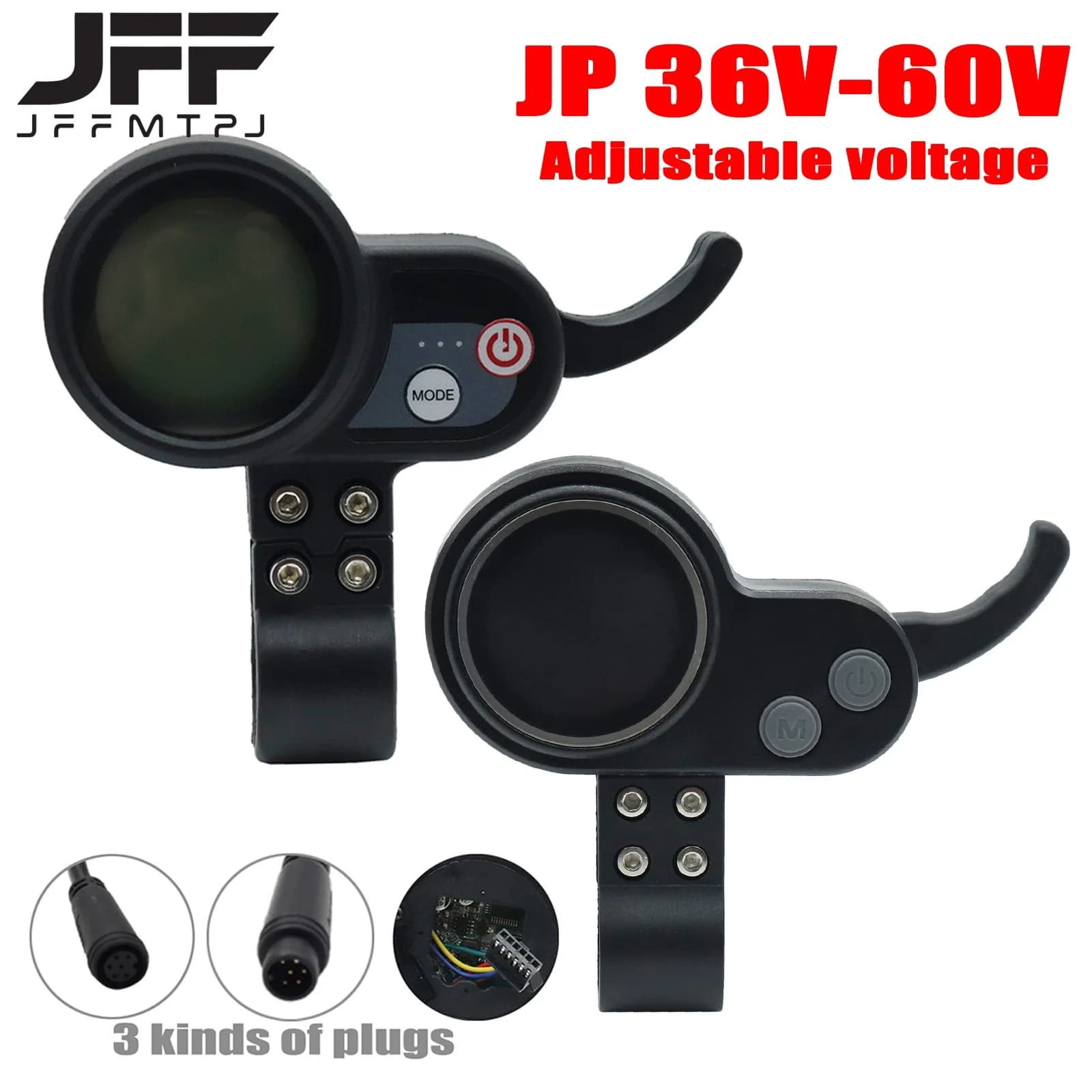 1 pezzo per scooter elettrico JP Display LCD misuratore 36V-60V cruscotto accessori scooter elettrico