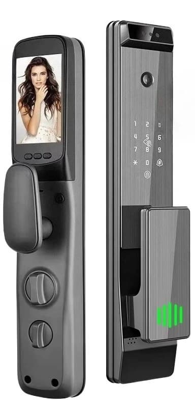 Serratura biometrica automatica App Wifi Combinazione Controllo serratura impronte digitali domestica Sblocco senza chiave Serrature intelligenti con fotocamera