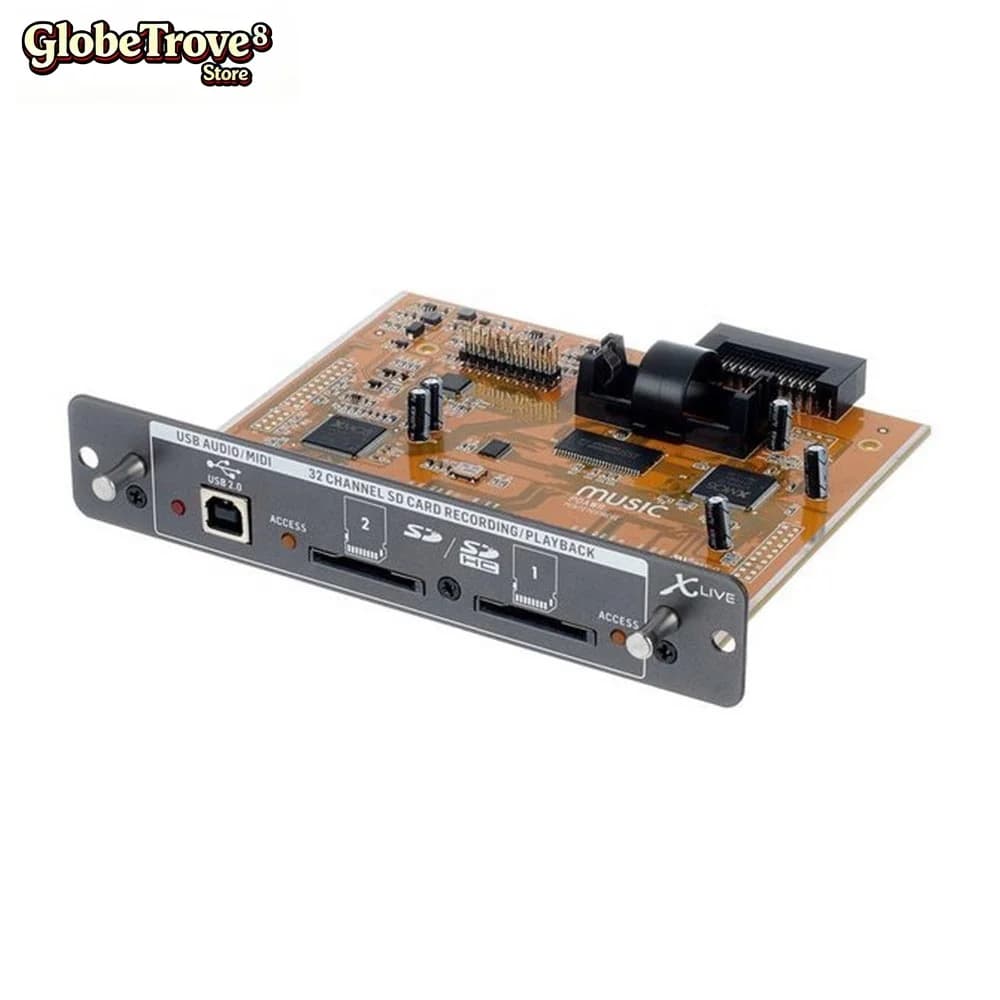 Scheda di espansione GlobeTrove Behringer X32 X-LIVE per scheda SD/SDHC a 32 canali e registrazione USB Sistema Pa Attrezzatura musicale