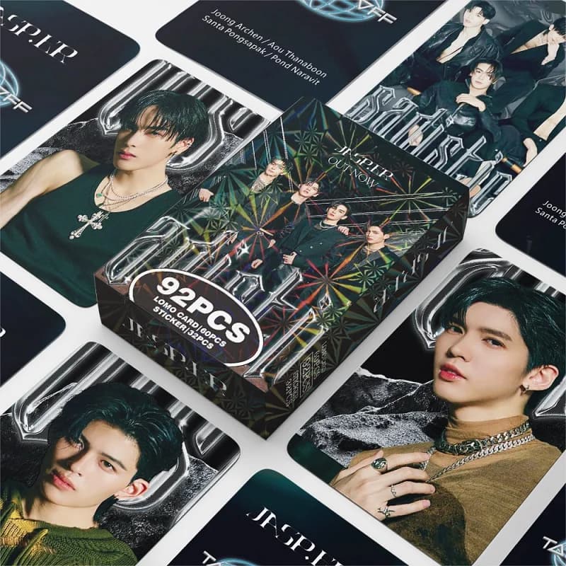 92PCS JASP.ER Thai Boyband Photo Cards Set - Joong Aou Santa & Pond Collectible LOMO Cards for Fans & Scrapbook