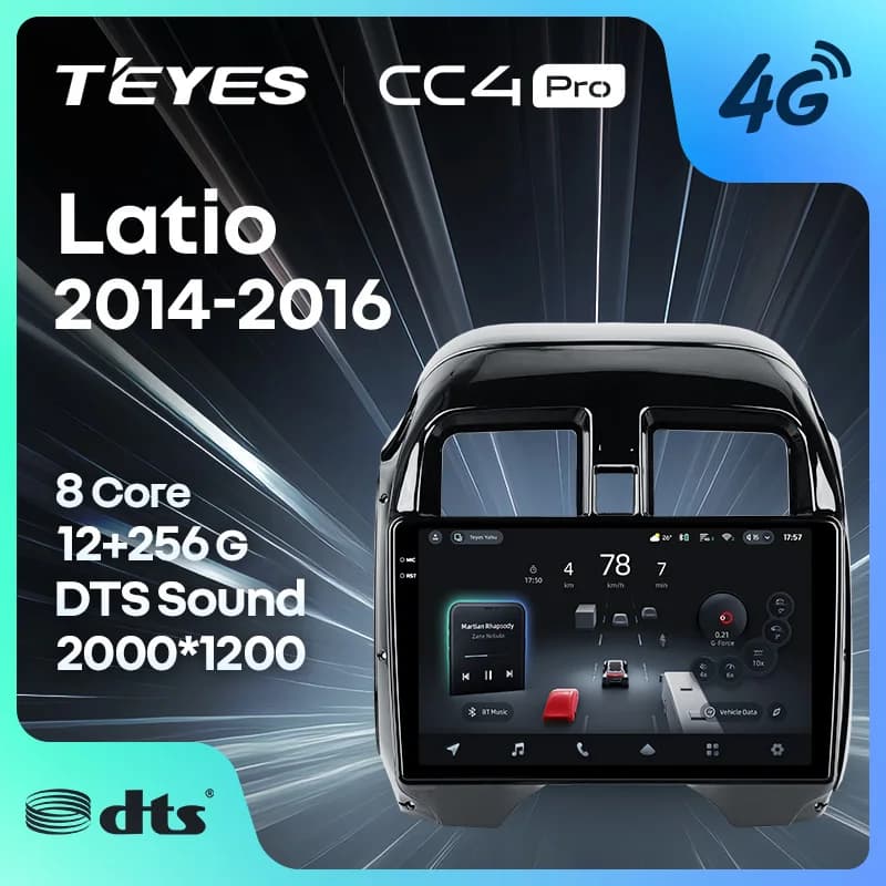TEYES CC4 PRO Per Nissan Latio N17 2014 - 2016 Guida a destra CarPlay Radio Multimedia Stereo Car play Auto 2DIN Autoradio