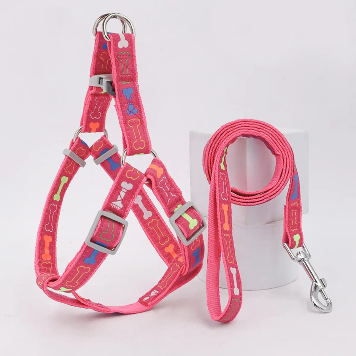 1 Pezzo Pettorina Colorata a Forma di Osso per Cani, per Uso Interno ed Esterno