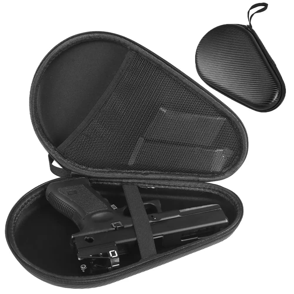 Tactical Gun Bag Concealed Carry Handgun Pouch Handgun Protection Case with Holster Pistol Case for Outdoor Hunting Camping