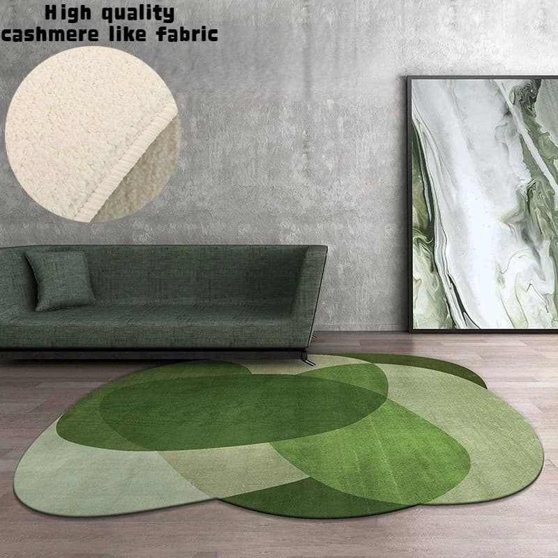 Irregular Living Room Decorative Carpet Simple Bedroom Geometric Mat Creative Model Room Non-slip Rug Household Sofa Casual Rugs
