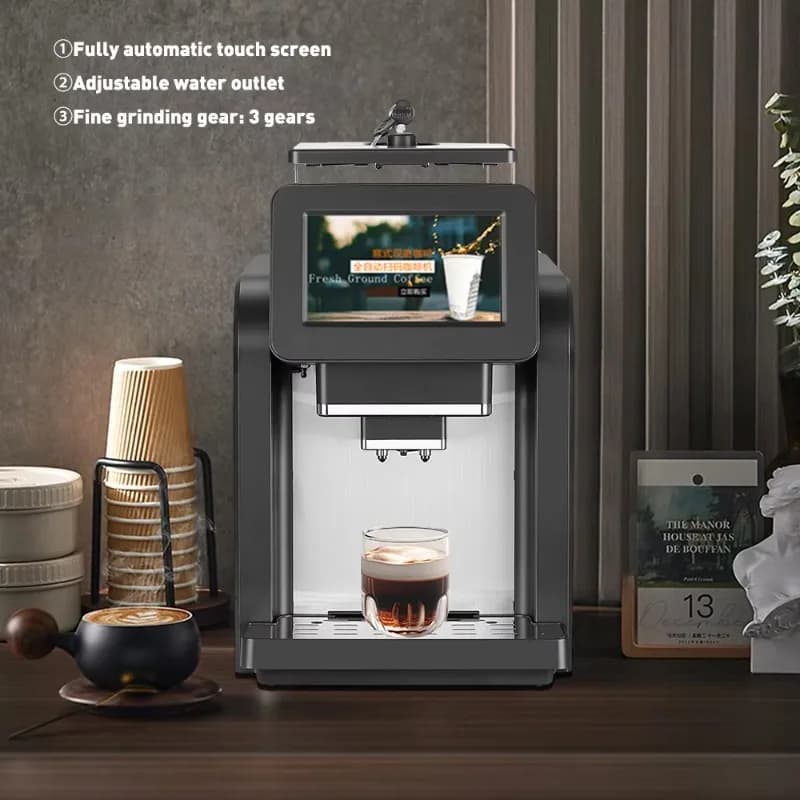 Home Touch Screen Elettrico Completamente Automatico Kaffeemaschine Cafetera Professionale Commerciale Smart Coffee Maker Macchine per Espresso