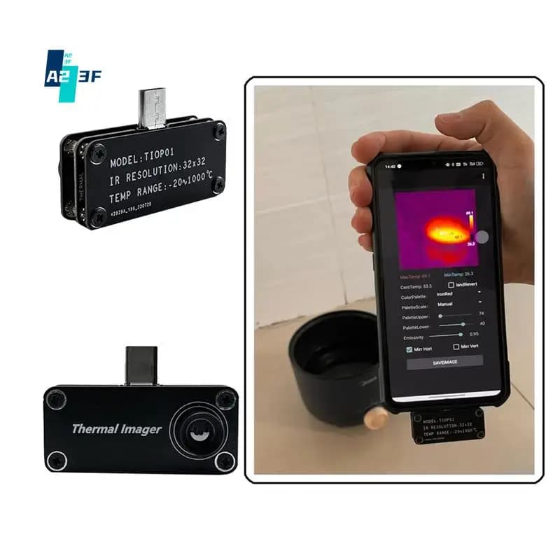 A23F-Mini termocamera a infrarossi telefono dispositivo di imaging a infrarossi esterno piccola fotocamera termica per telefono cellulare Android