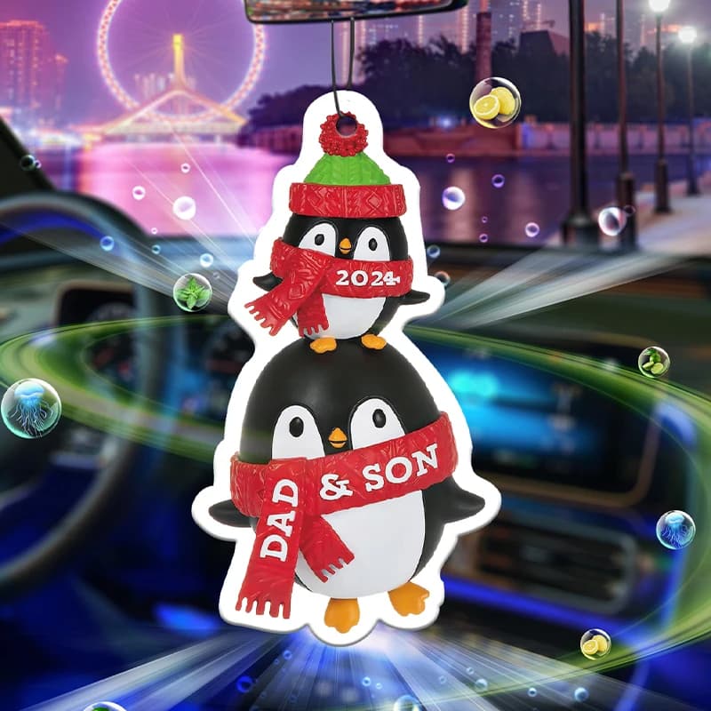 Ciondolo a forma di pinguino per Natale, albero di Natale, Halloween 2024, profumatore per auto, aromaterapia, profumo per auto a lunga durata, diffusore per ambienti.