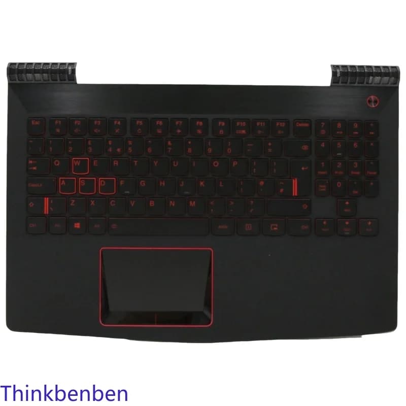 Cover superiore per tastiera nera inglese UK con poggiapolsi per Lenovo Legion R720 15 Y520 15 15IKBM 5CB0P24384