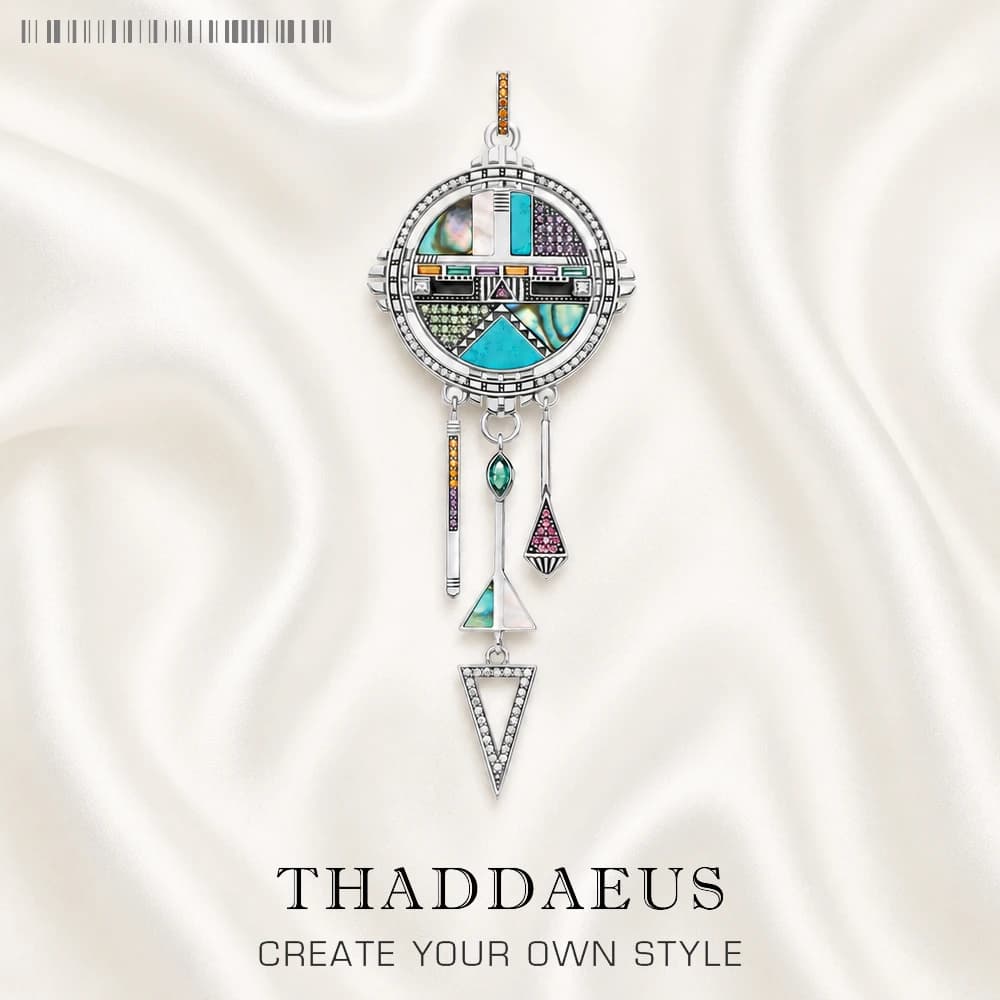 Pendant Dreamcatcher Sun Symbol,Summer Turquoise Jewelry Europe Accessorie 925 Sterling Silver Vintage Gift For Woman Men