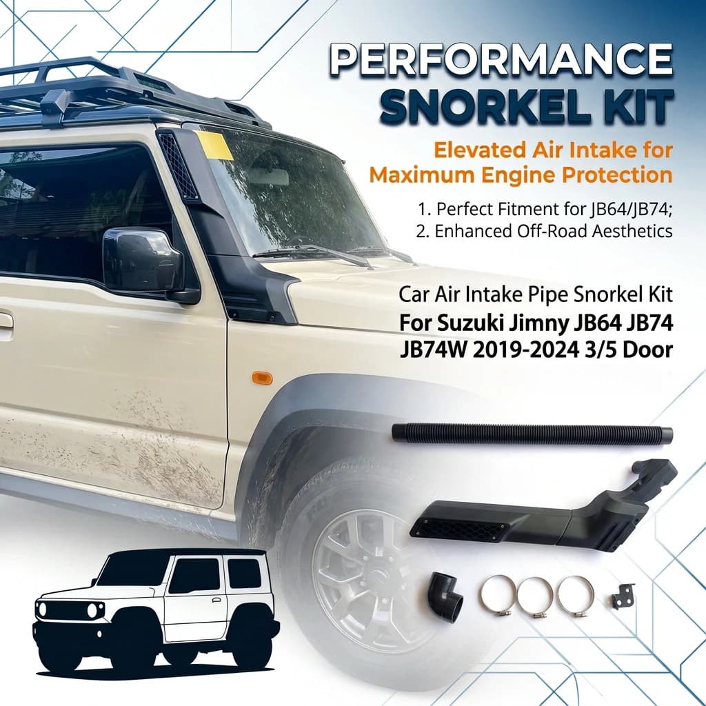 For Suzuki Jimny JB64 JB74 2019-2024 Air Intake Pipe Off Road 4x4 Parts Upgraded Car Snorkel For Jimny 2019+