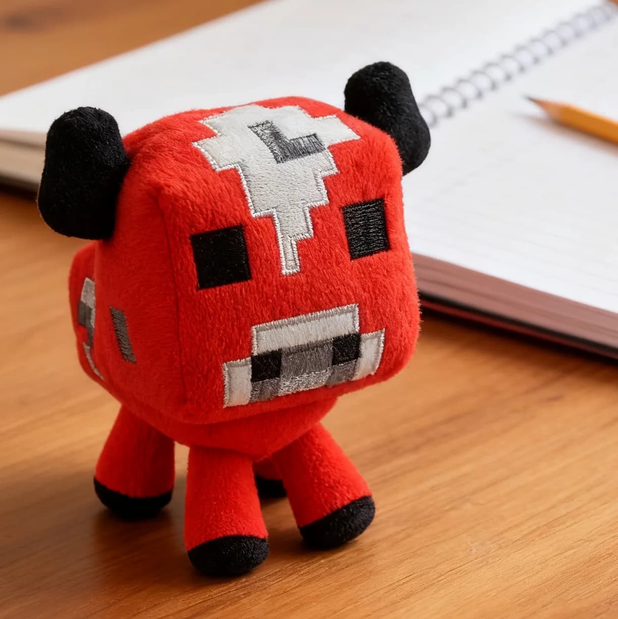 Giocattoli di peluche di mucca rossa Gioco Peluche di mucca rossa Animali di peluche morbidi Giocattoli per bambini Regali per bambini 16 cm