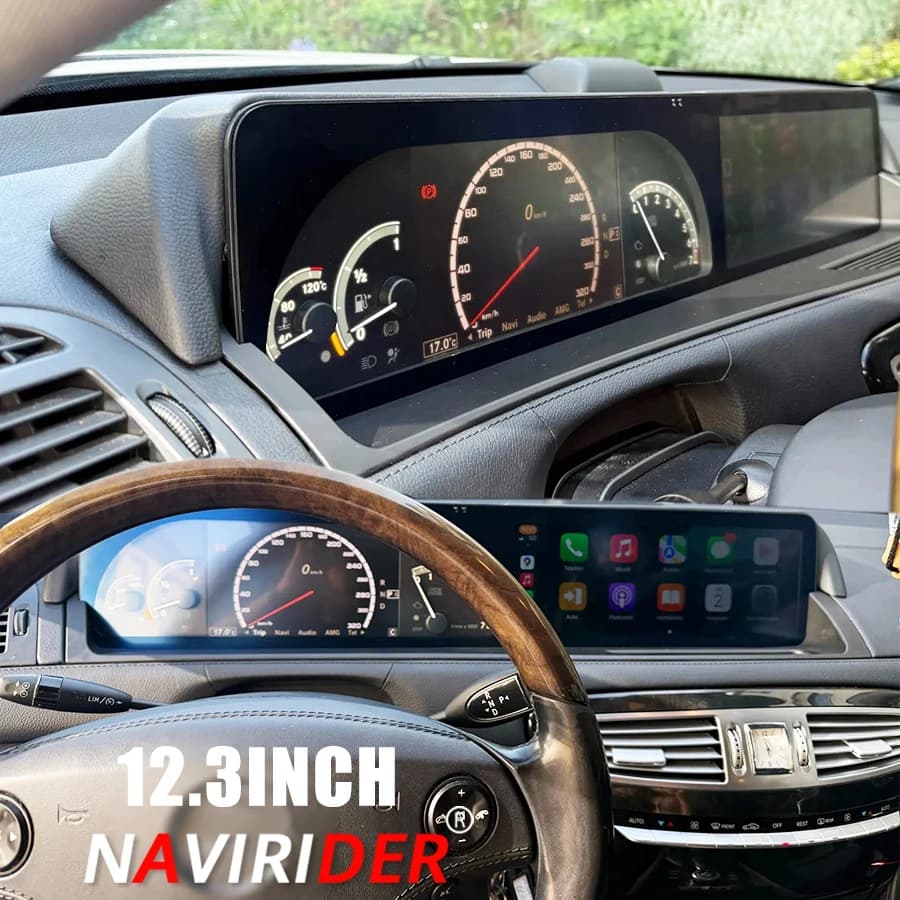 12.3 ''Android Stereo Per Mercedes Benz Classe S W221 2005-2013 Auto Multimedia Radio Lettore Touch Screen di Navigazione GPS Carplay