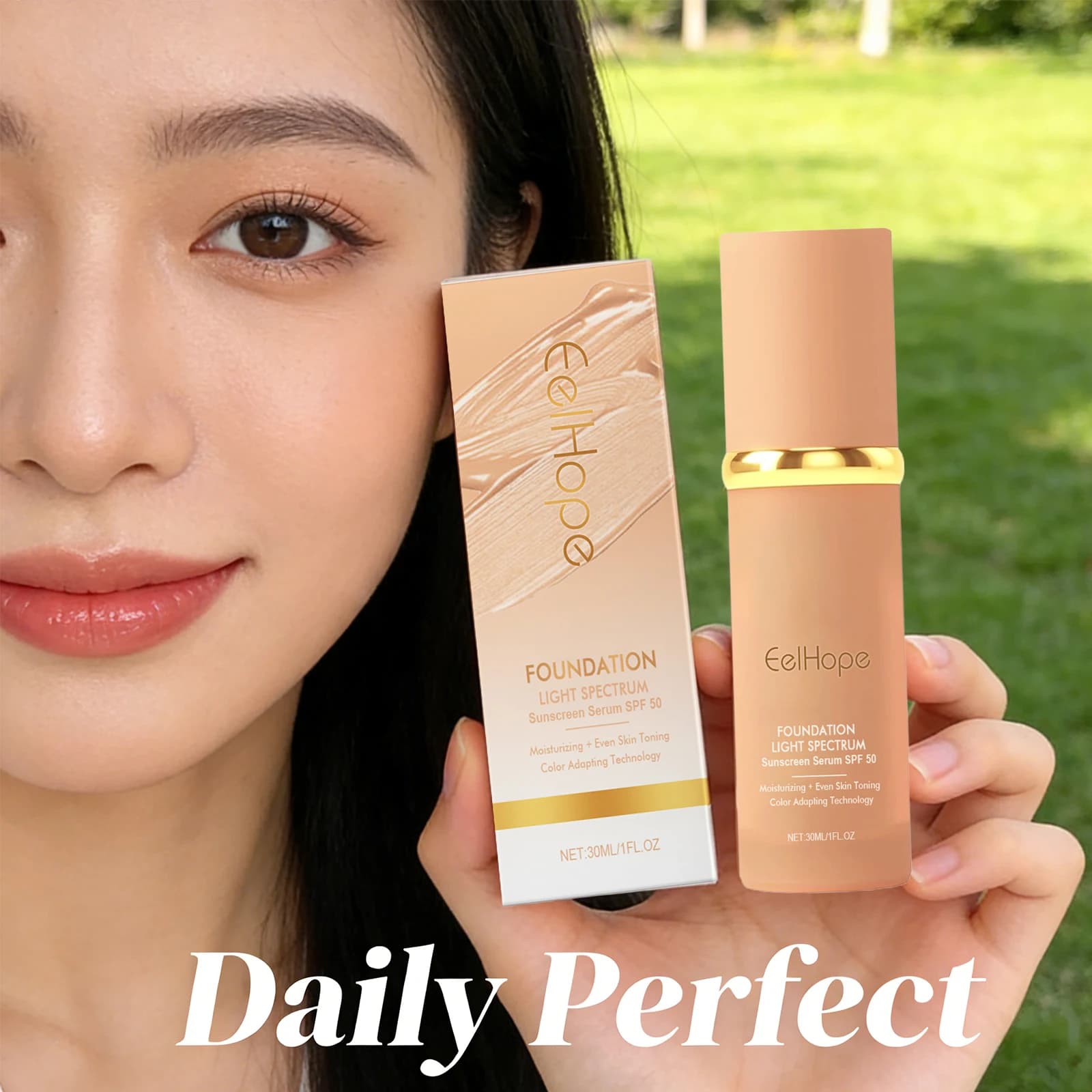 Funding in Cream Natural Effect Cover Total Anti-Acne Occhiaie Control Oil Long Lifetime Waterproof Corrector Makeup 30ml