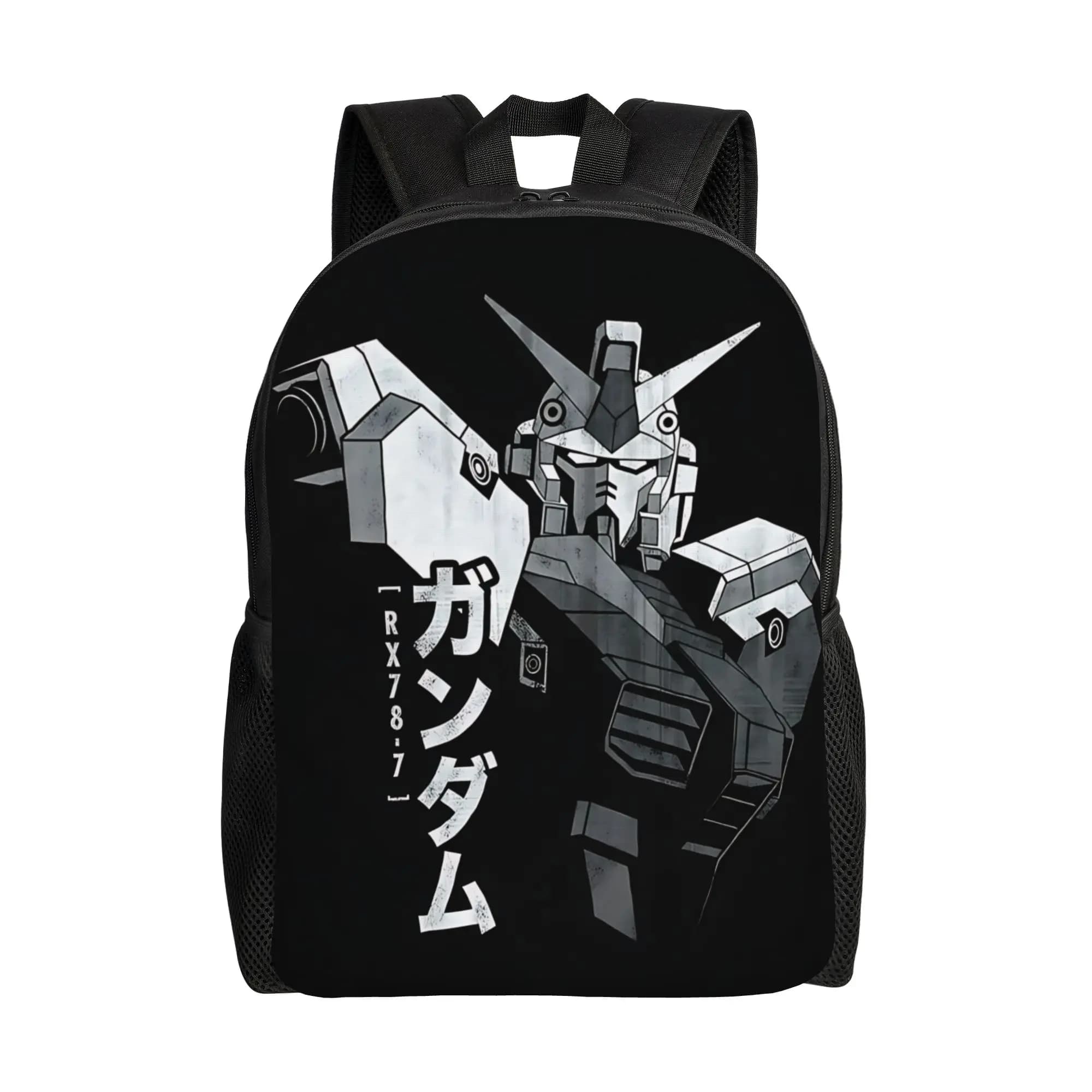 Borsa Bandai Gundam Robot Warrior, Zaino Ita Bag, Mochila, Zaino Scolastico Robusto e Alla Moda