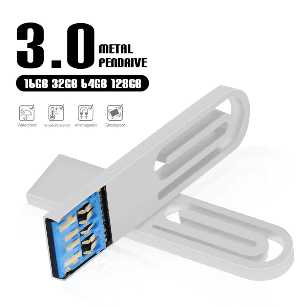 Chiavetta USB 3.0 in metallo Chiavetta USB da 128 GB Chiavetta USB da 8 GB 16 GB 32 GB 64 GB Chiavetta USB Memoria Chiavetta USB Chiavetta USB impermeabile