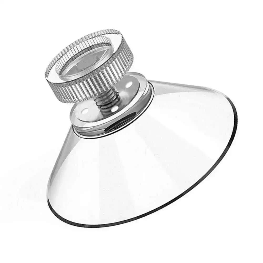 5,3 cm Forte Fisso Trasparente M4 Vite Ventosa Vite a testa zigrinata Vite Ganci in plastica di gomma Finestra Tavolo in vetro Top Strumenti di archiviazione