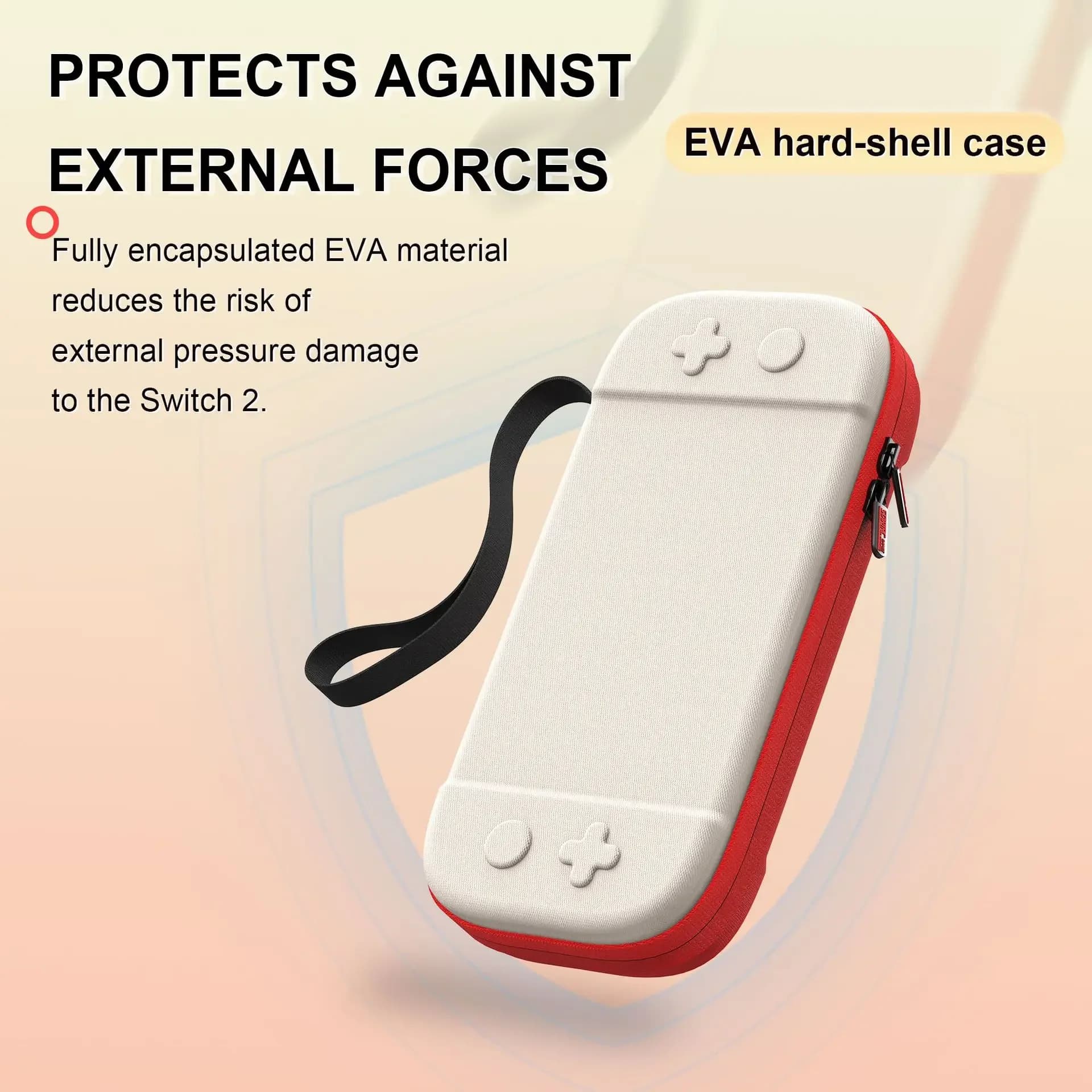 Protective Case for Switch 2 with 12 Game Cards Slots, Portable Storage Space for NS Switch 2 Accessories