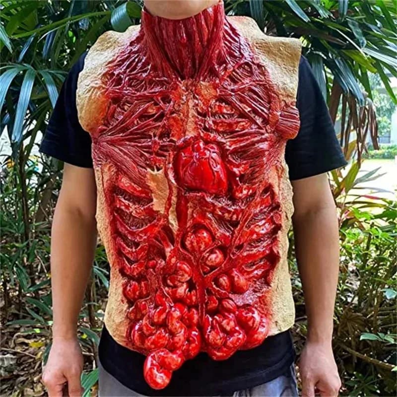 Zombie Halloween Up Theme Party Cosplay Costume Accessories Bloody Intestines Haunted House Horror Dress Up NM34