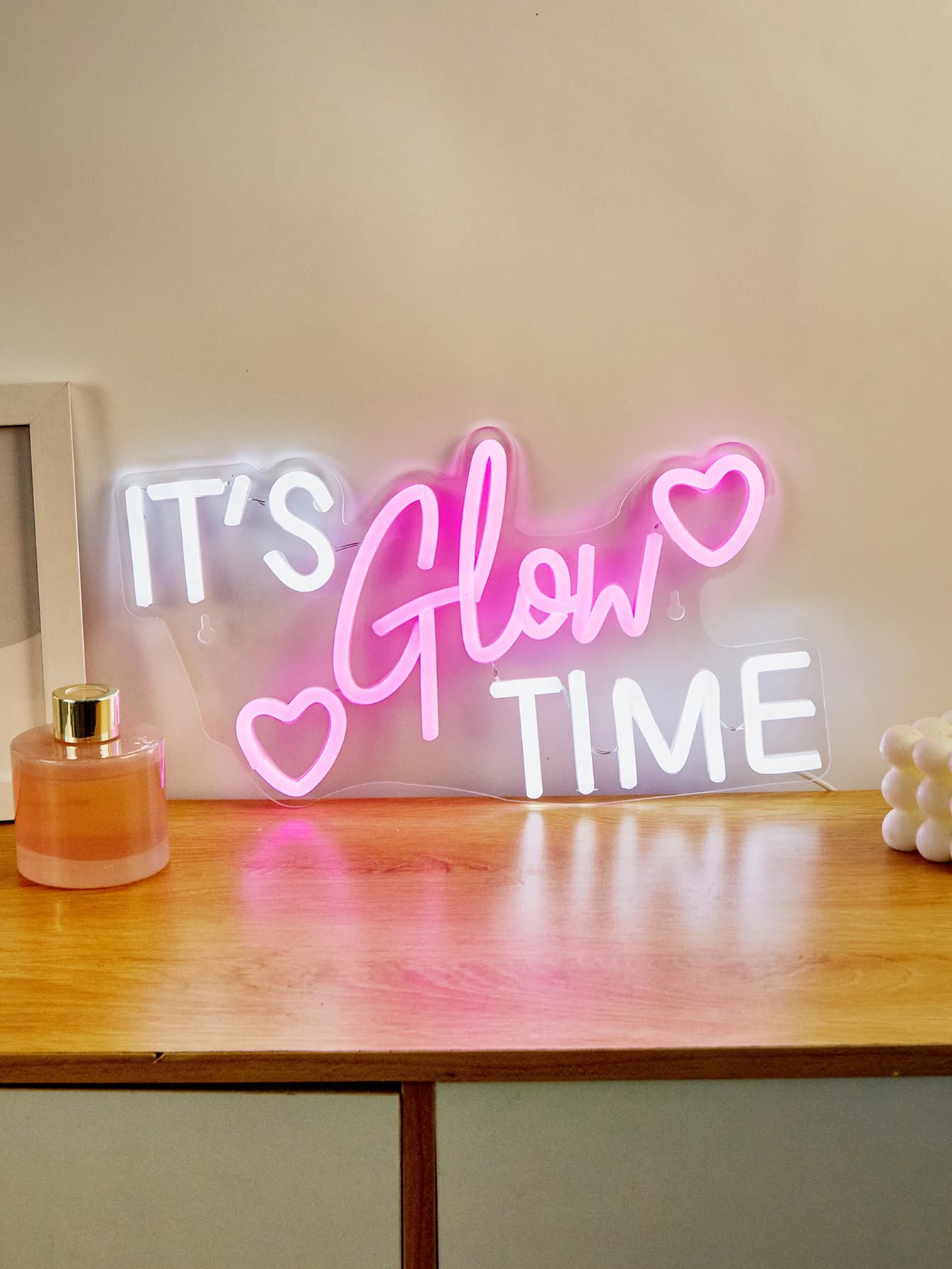 Chi-buy LED Neon è lueur tempo Insegne al neon alimentate tramite USB Decor Lamp Signs Regalo di compleanno Wall Art per camera da letto Bar Negozio